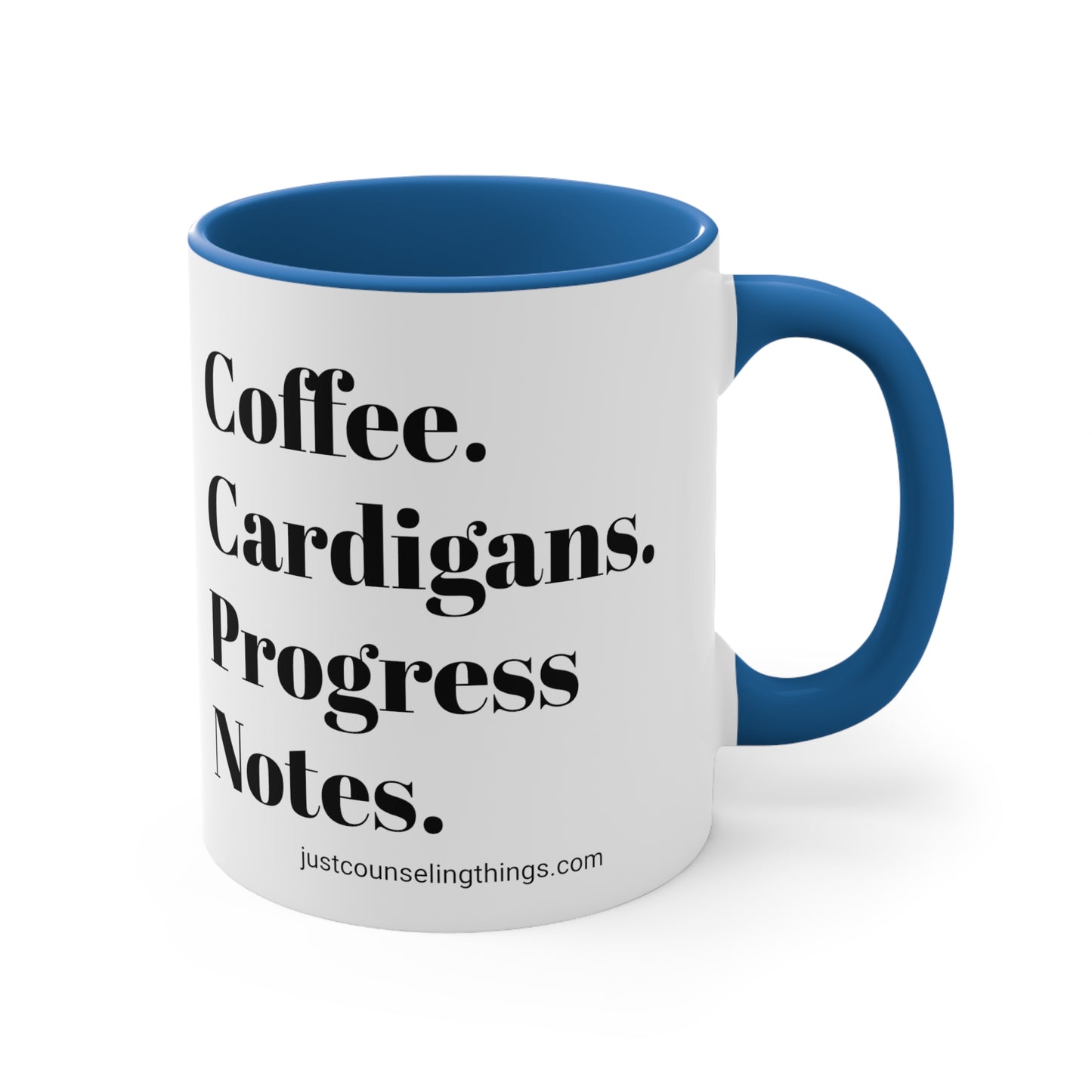 Coffee Cardigans Progress Notes Mug