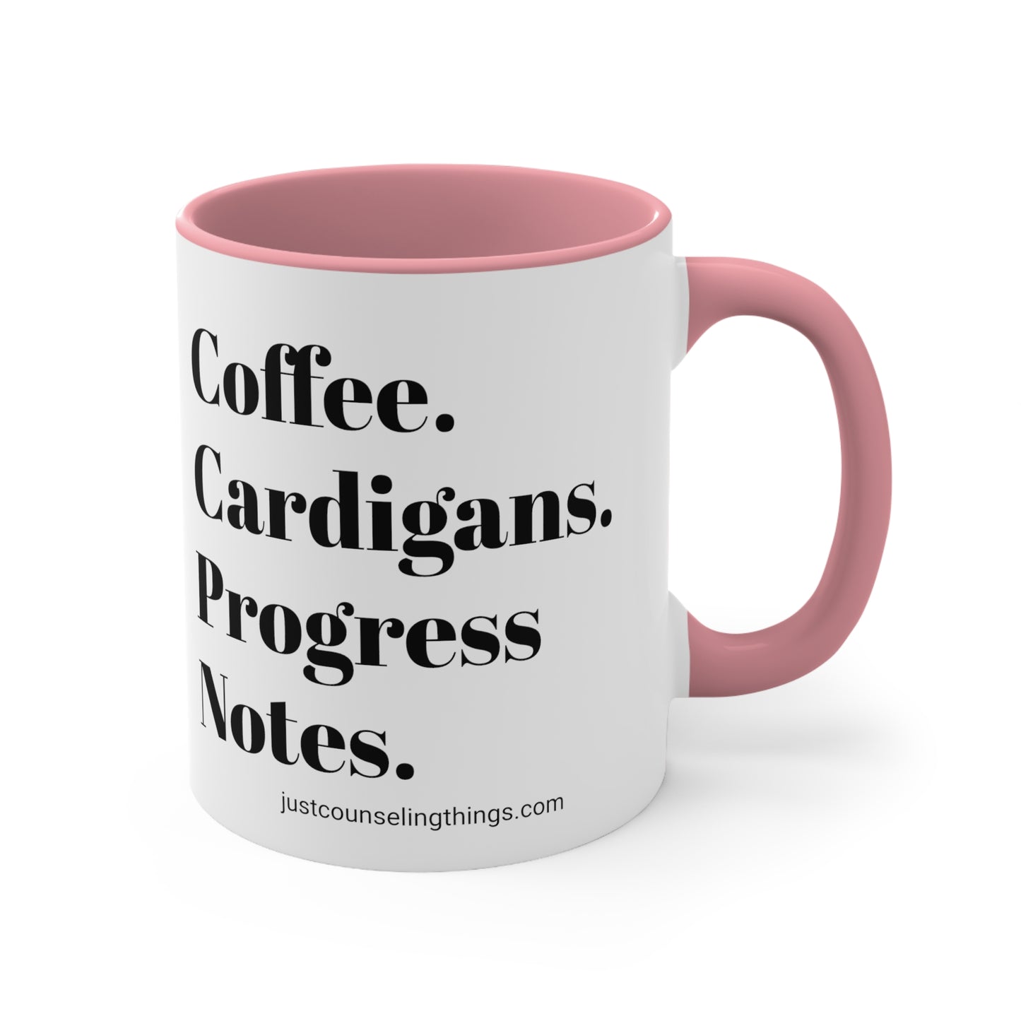 Coffee Cardigans Progress Notes Mug