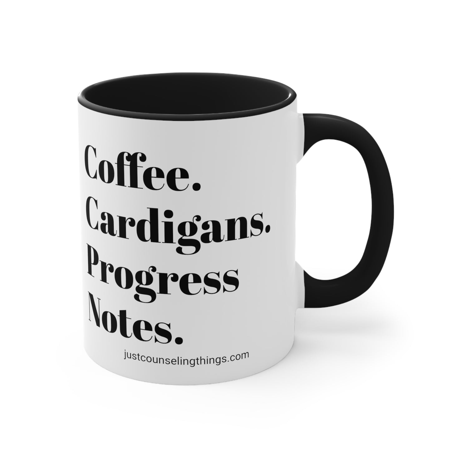 Coffee Cardigans Progress Notes Mug