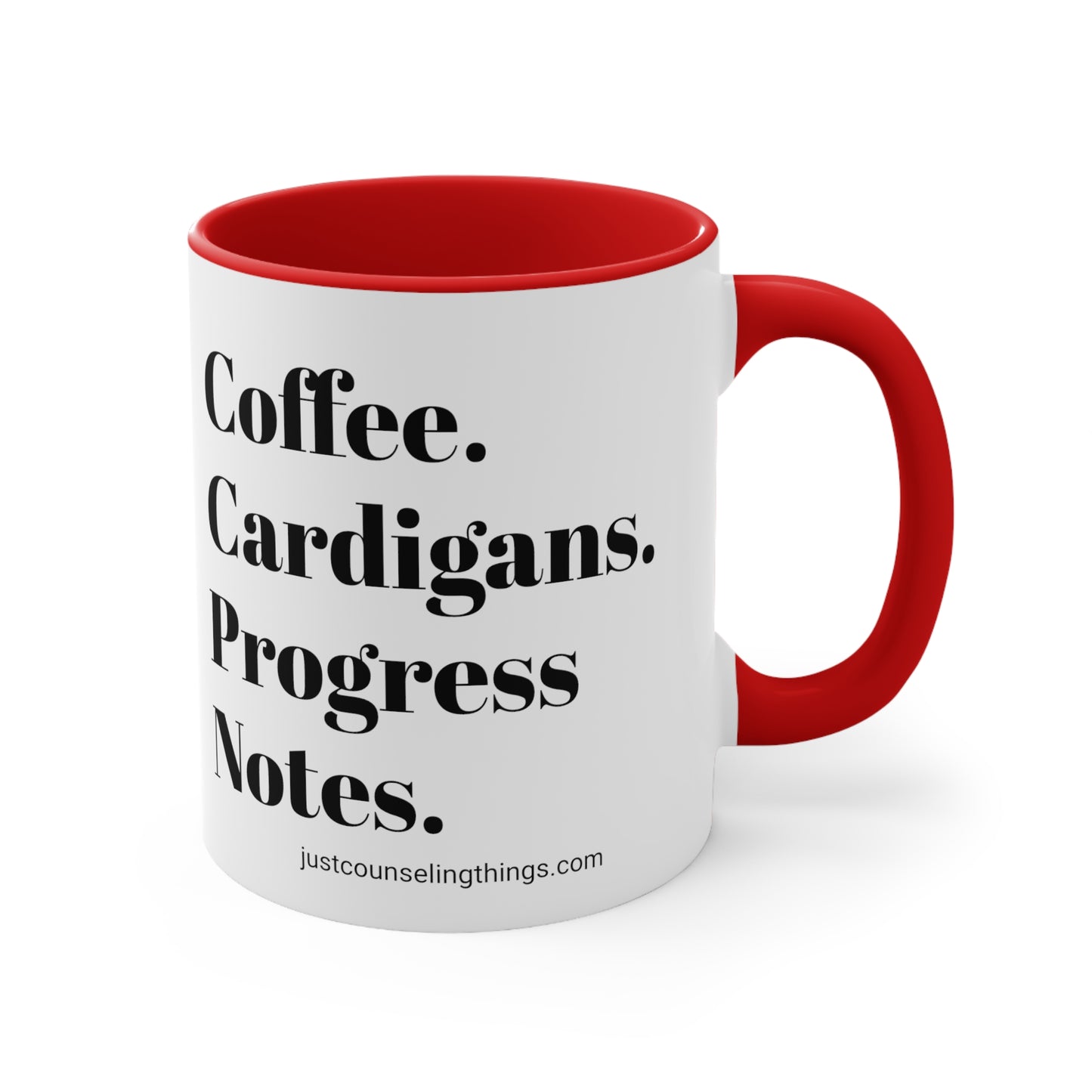 Coffee Cardigans Progress Notes Mug