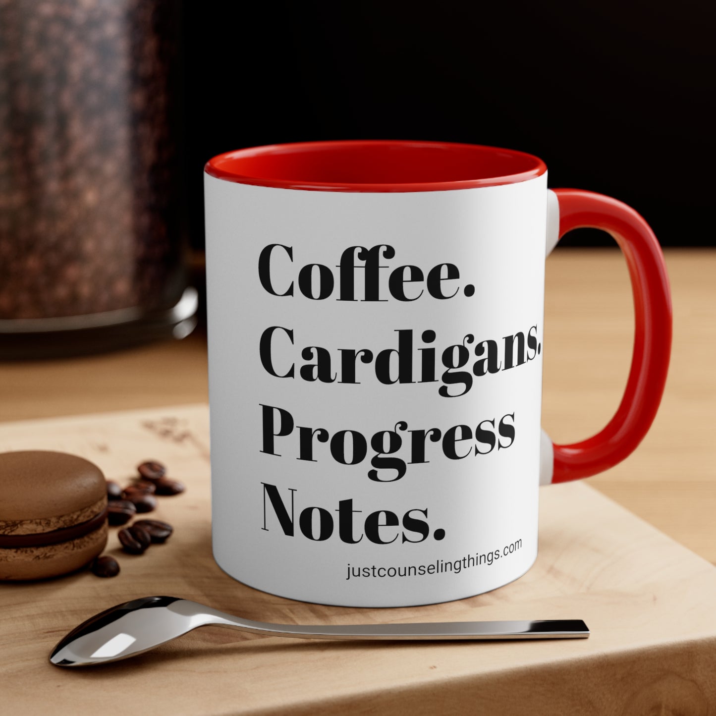 Coffee Cardigans Progress Notes Mug