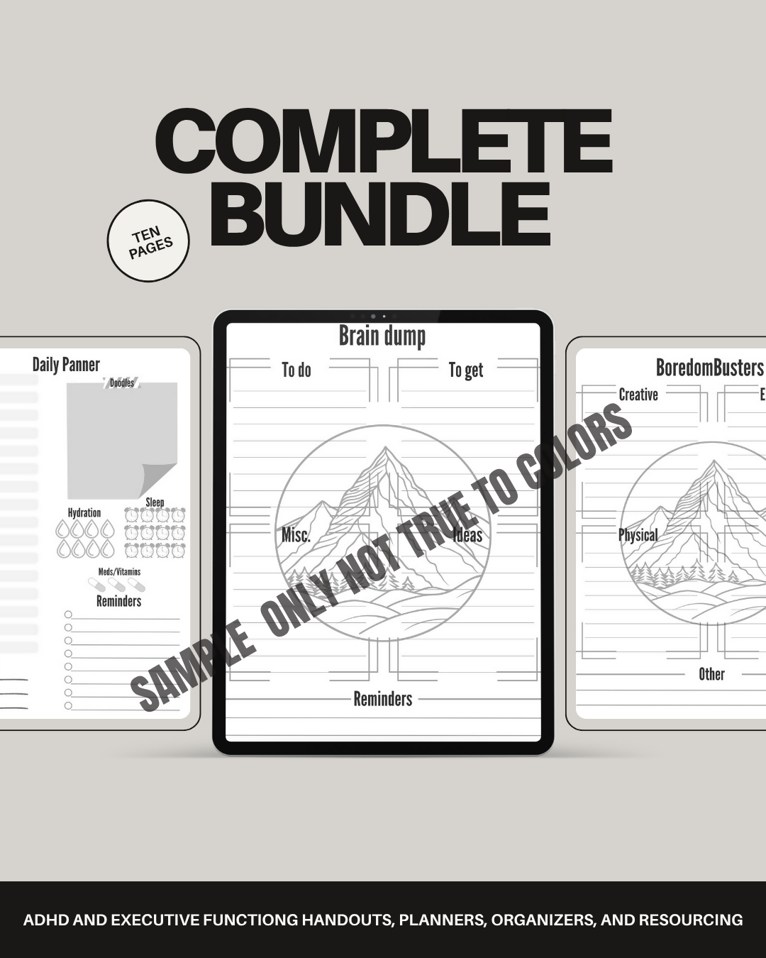 ADHD Executive Functioning Productivity Kit