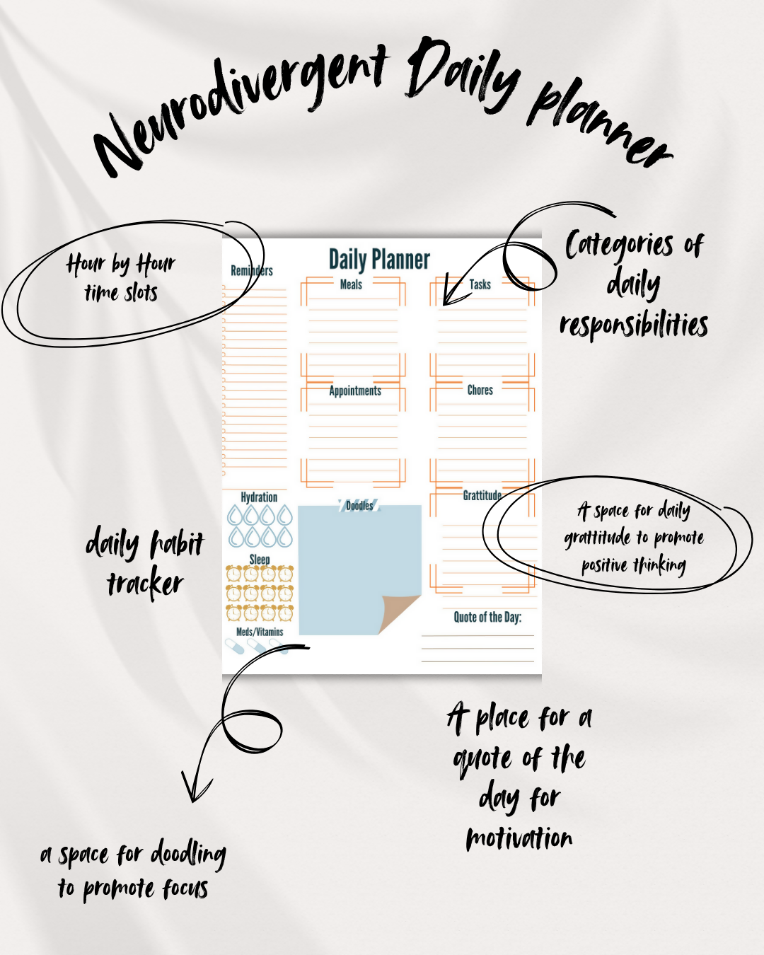 Neurodivergent Daily Planner