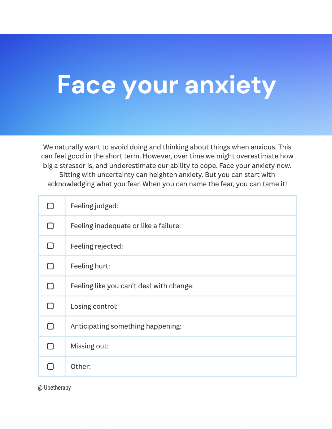 Name your fear