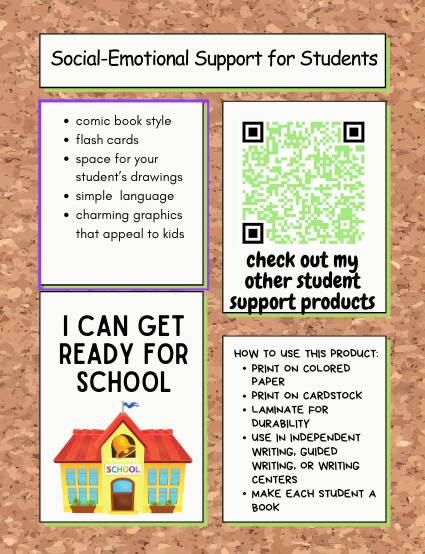 Social Emotional Support for School Readiness: Boost Confidence & Resilience | Printable PDF Workbook | Develop Emotional Intelligence
