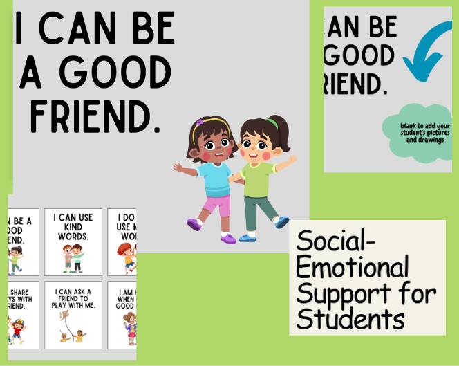 Boost Emotional Intelligence & Foster Positive Relationships with our Adorable Social Emotional Learning Support Comic Strip | Printable PDF Version available