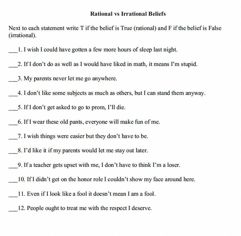 Children's Anger Survey & Rational vs. Irrational Belief Survey
