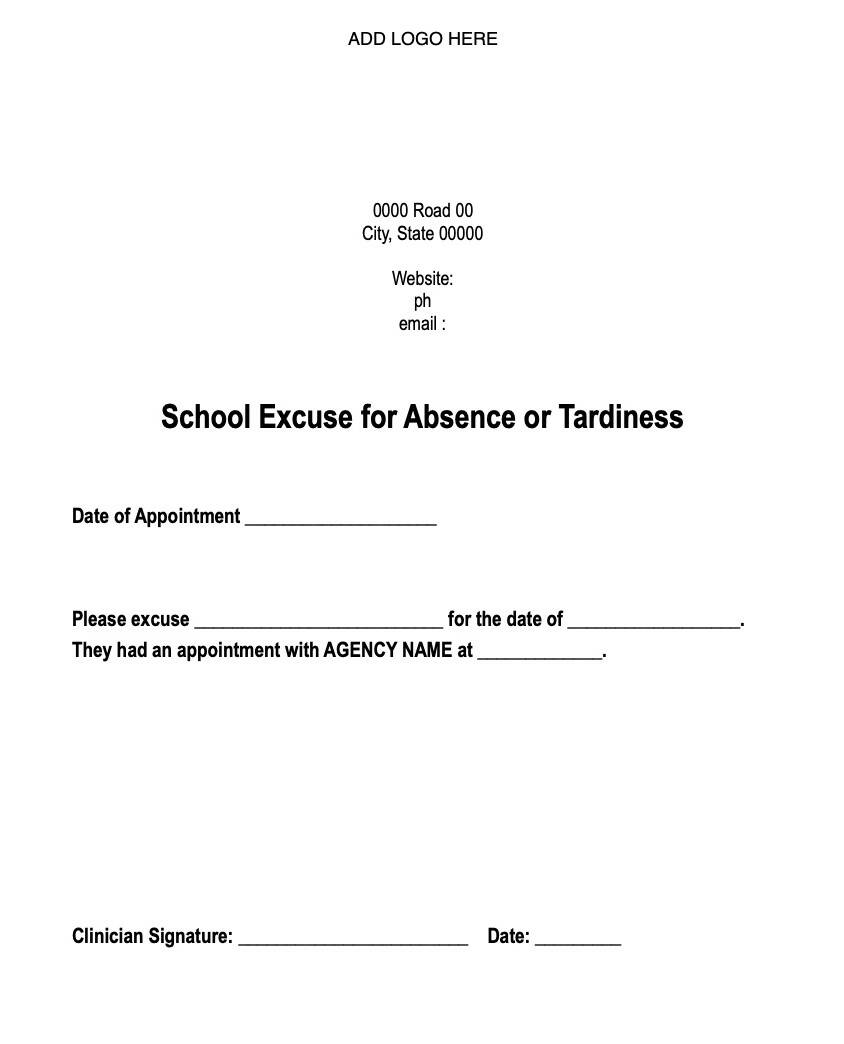 School Excuse
