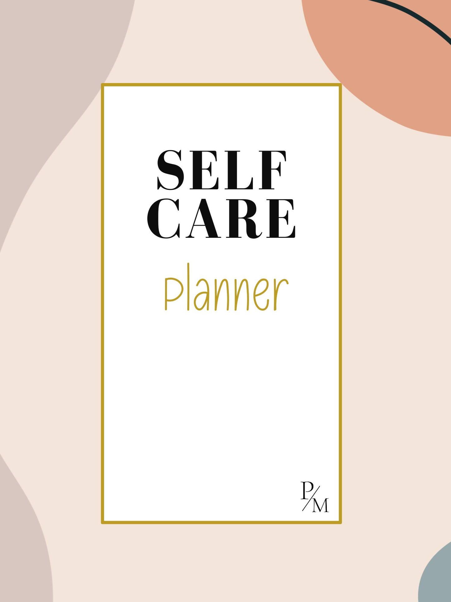 Product preview of the 35-page printable self-care journal