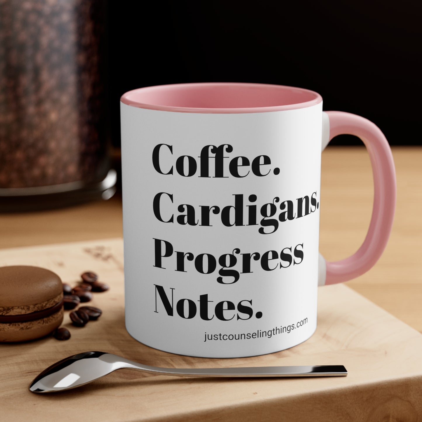 Coffee Cardigans Progress Notes Mug