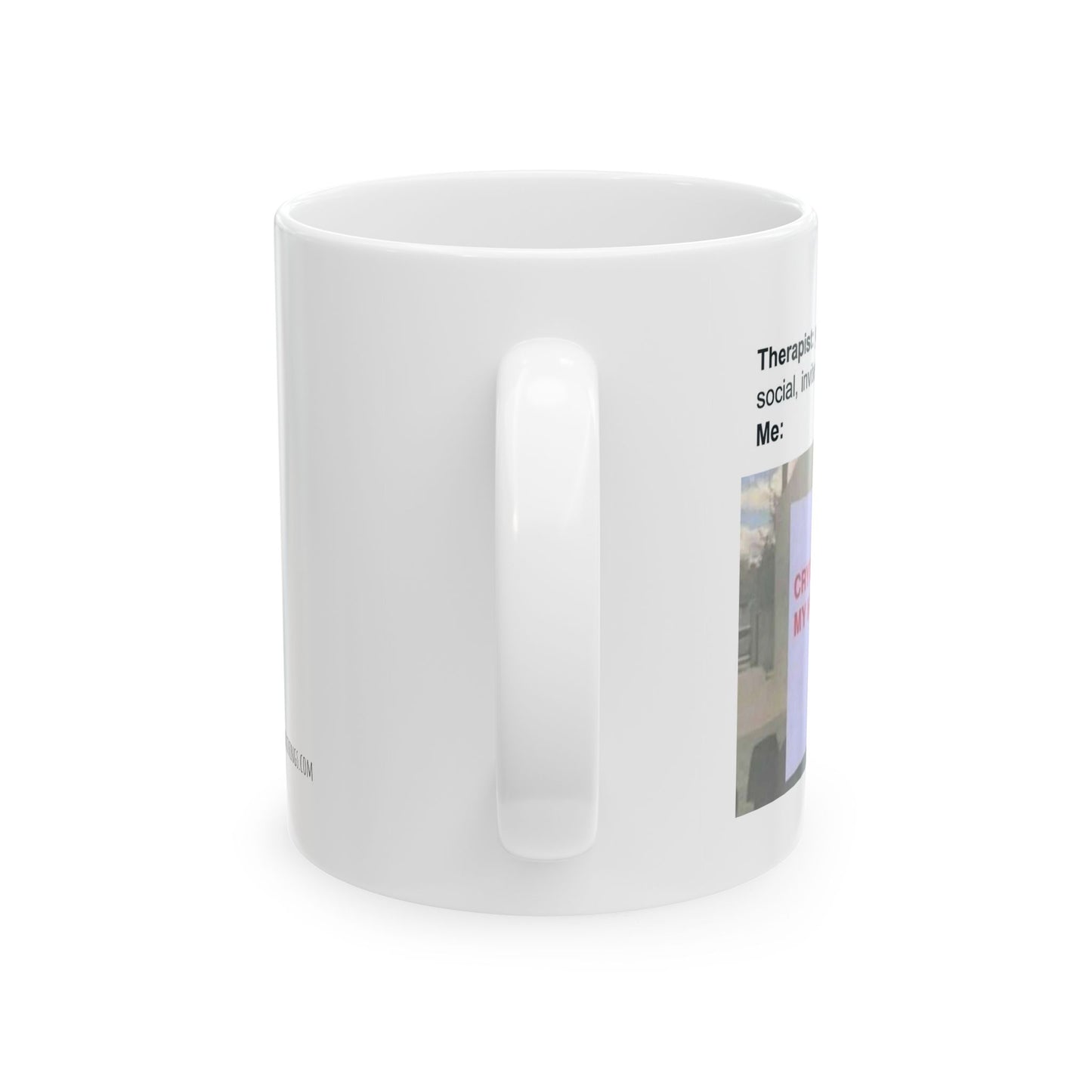 Antisocial Meme Ceramic Mug 11oz