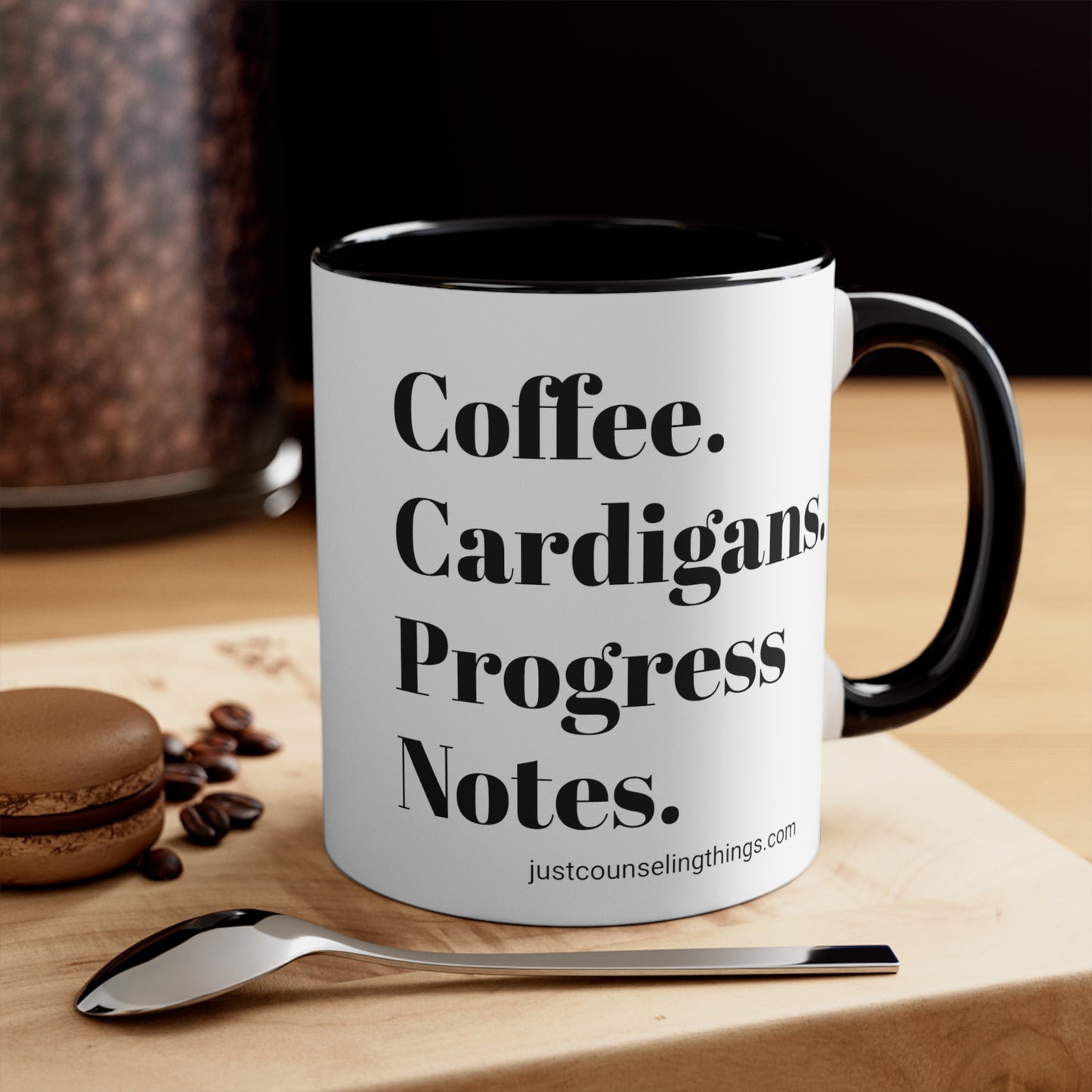 Coffee Cardigans Progress Notes Mug