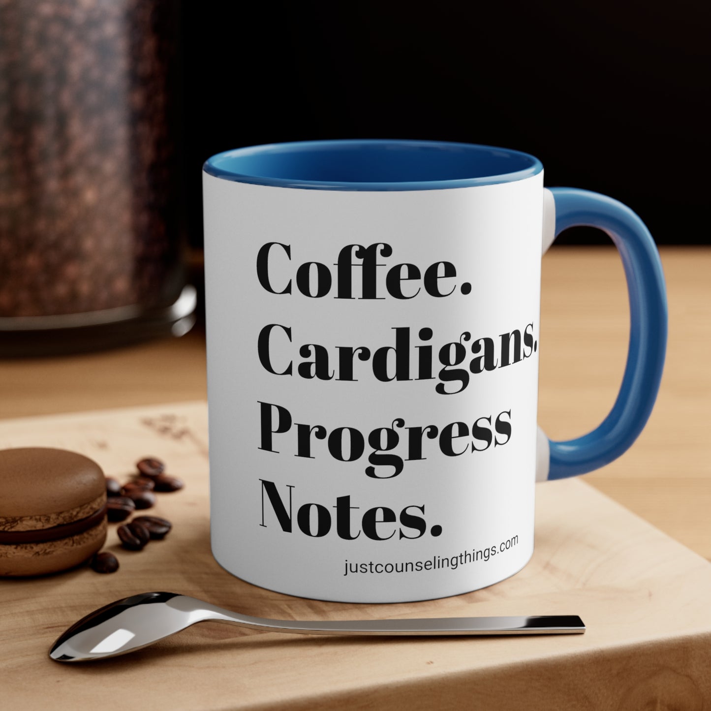 Coffee Cardigans Progress Notes Mug