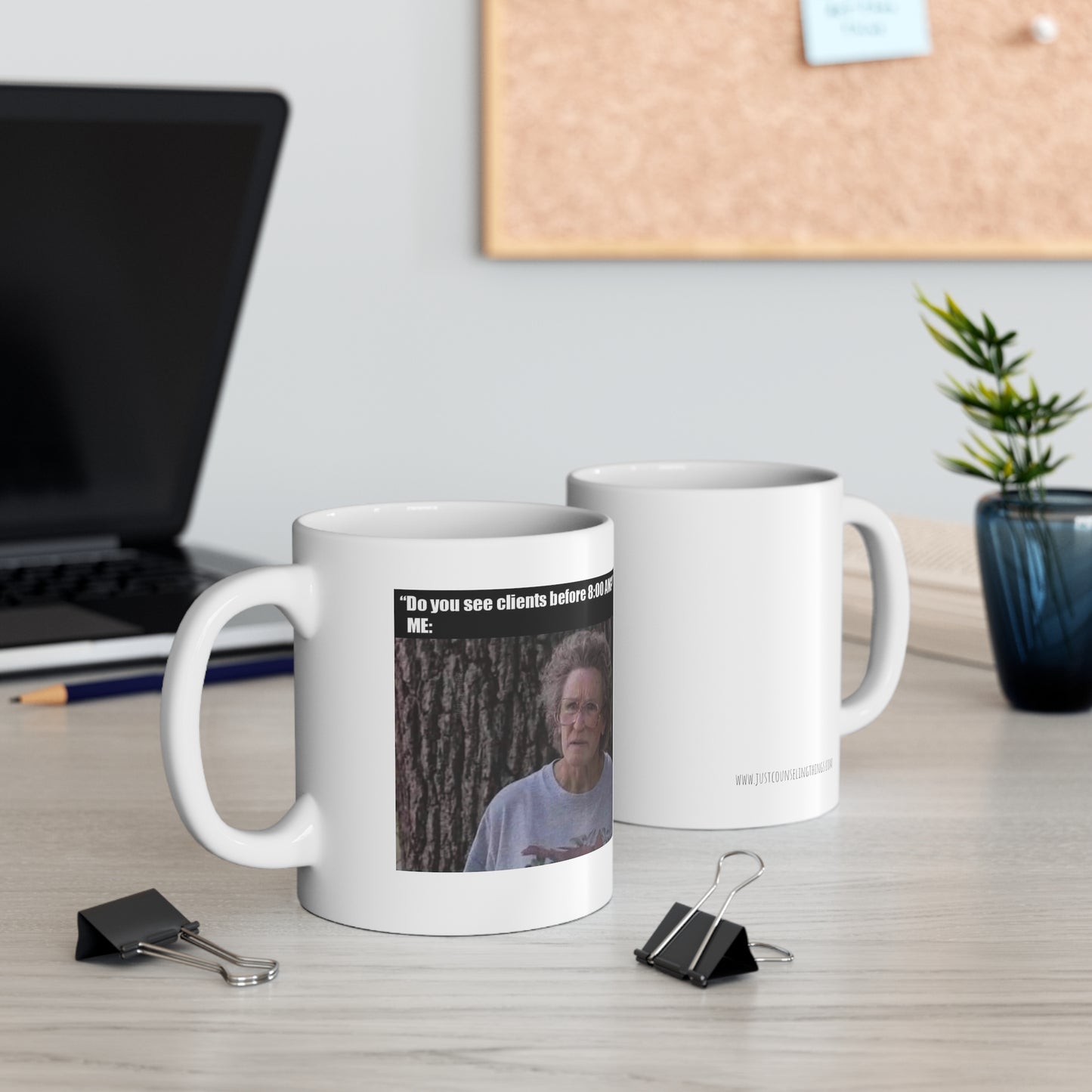 8 am Ceramic Mug 11oz