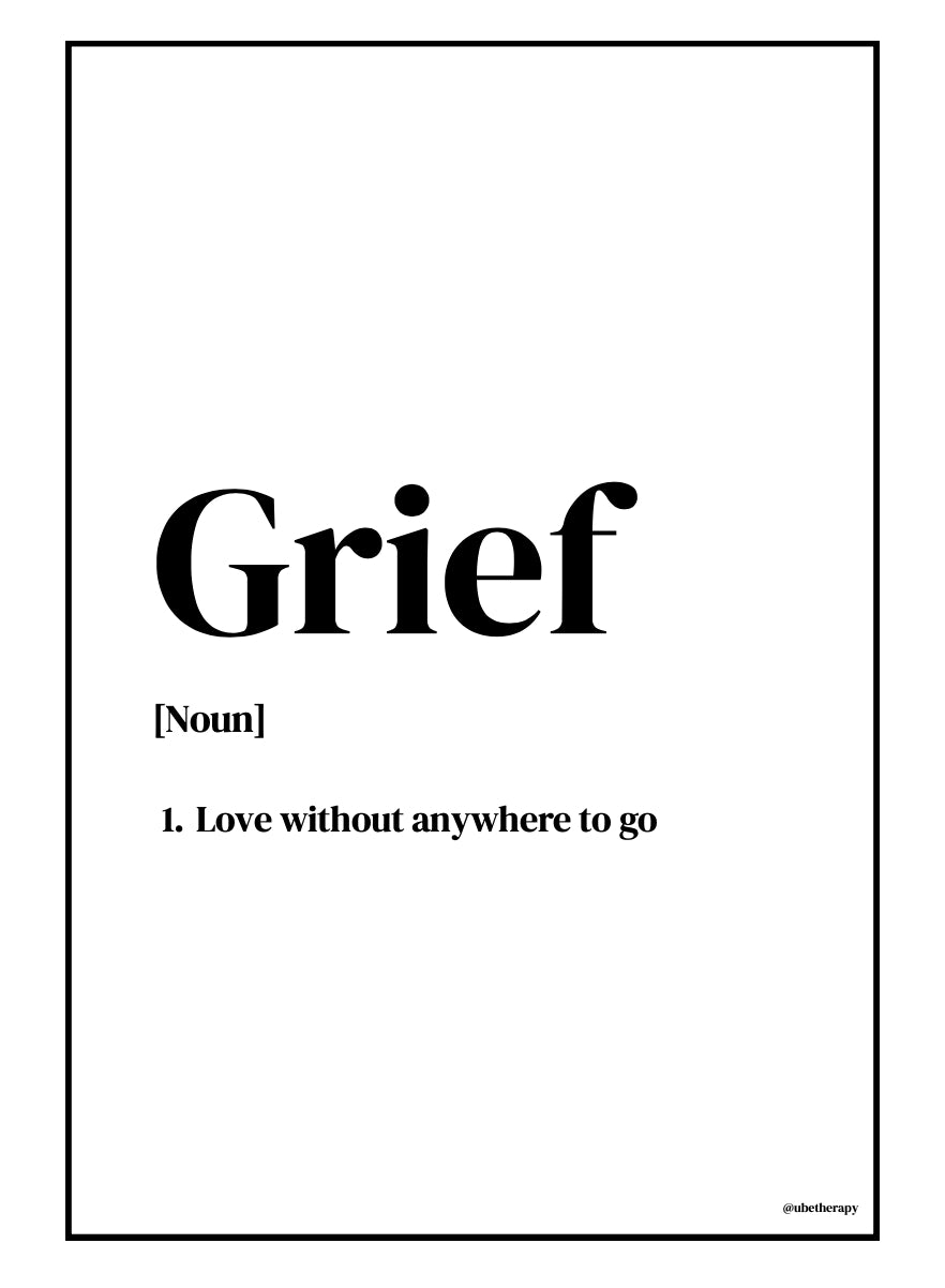 Grief poster