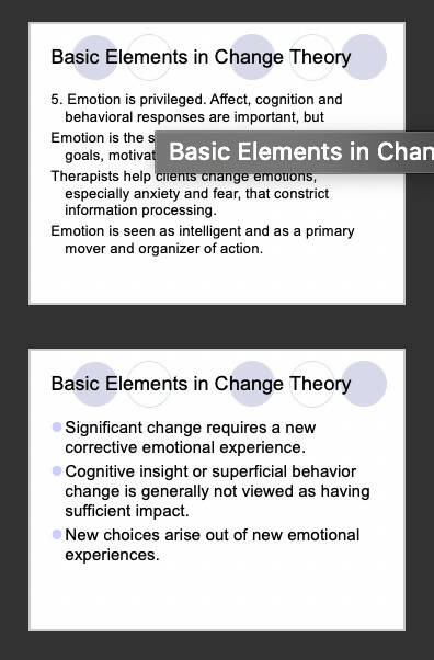 EFT Theory of Change Power Point Presentation