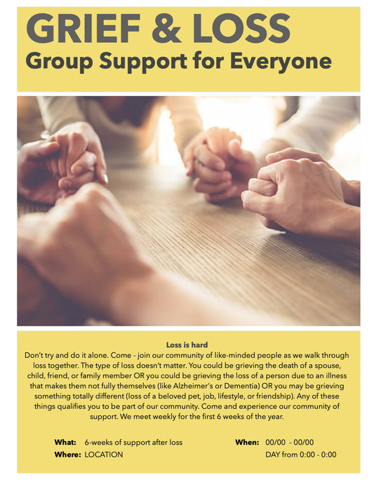 Grief / Loss Group Promotional Flyer