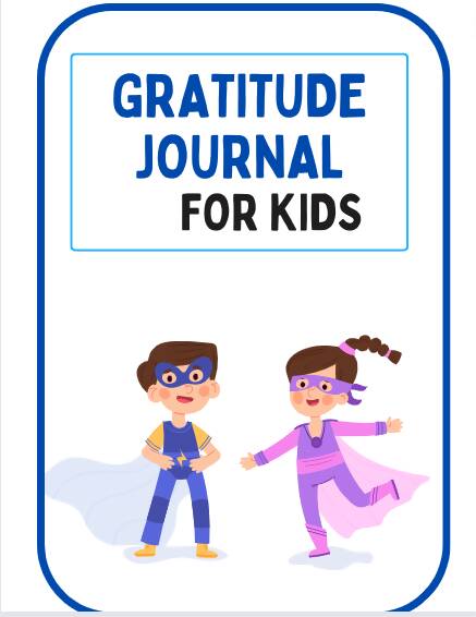 Superhero Themed Gratitude Journal for Kids - Printable PDF Download