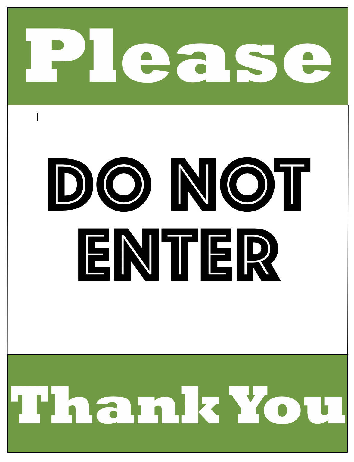 Do Not Enter Sign