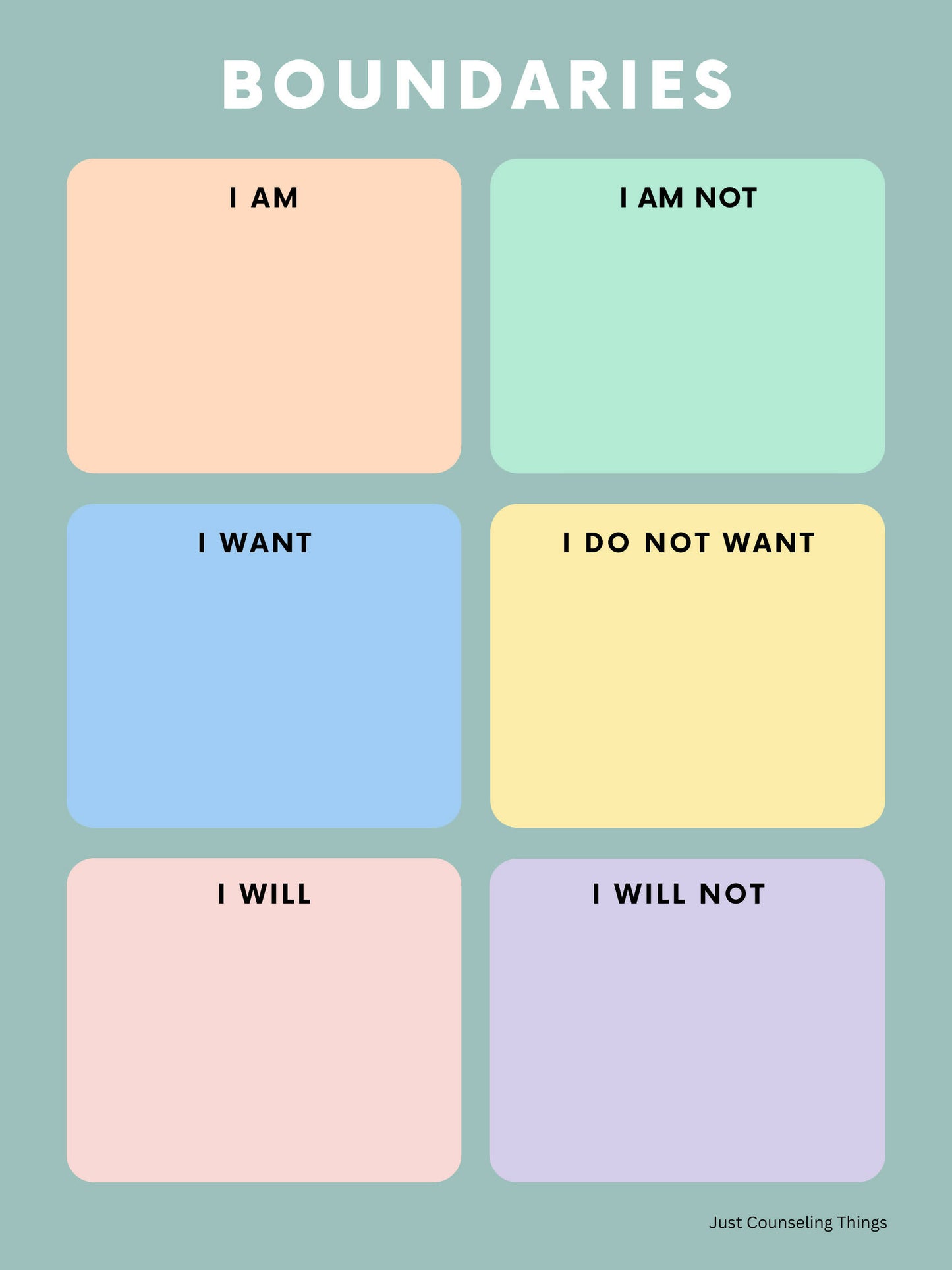 Boundaries Worksheet