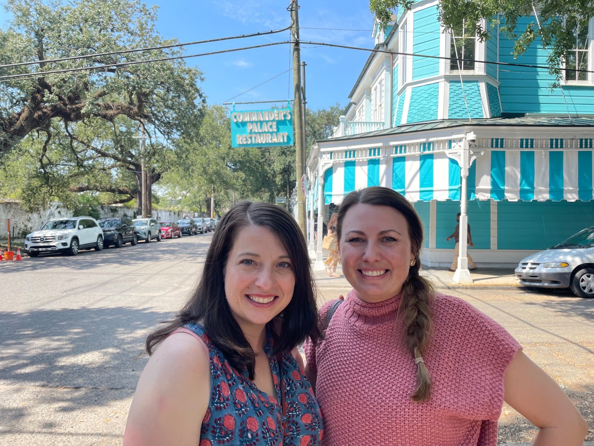 Dr. Ashley Jamison and Dr. Rikki Permenter outside Commander’s Palace in New Orleans
